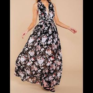 Black Floral Madi Dress
